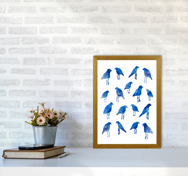 The Blue Birds Art Print by Seven Trees Design A3 Print Only