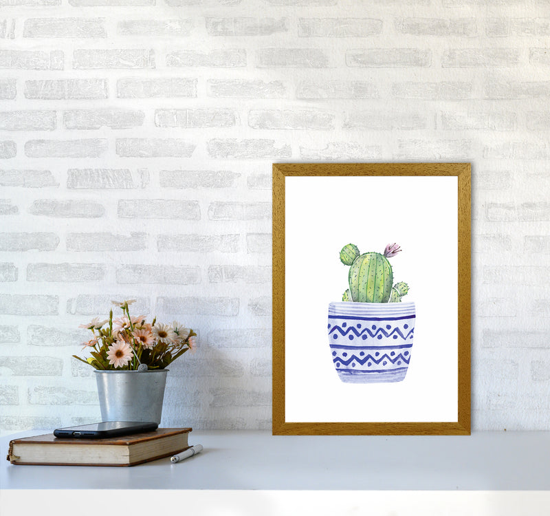 The Blue Cacti Art Print by Seven Trees Design A3 Print Only