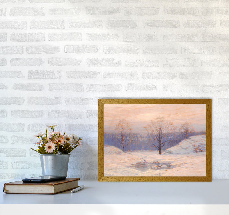Snowy Sunset Art Print by Seven Trees Design A3 Print Only