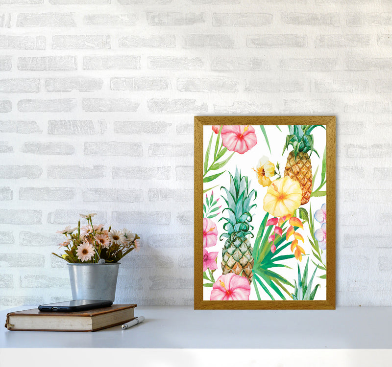 The tropical pineapples Art Print by Seven Trees Design A3 Print Only