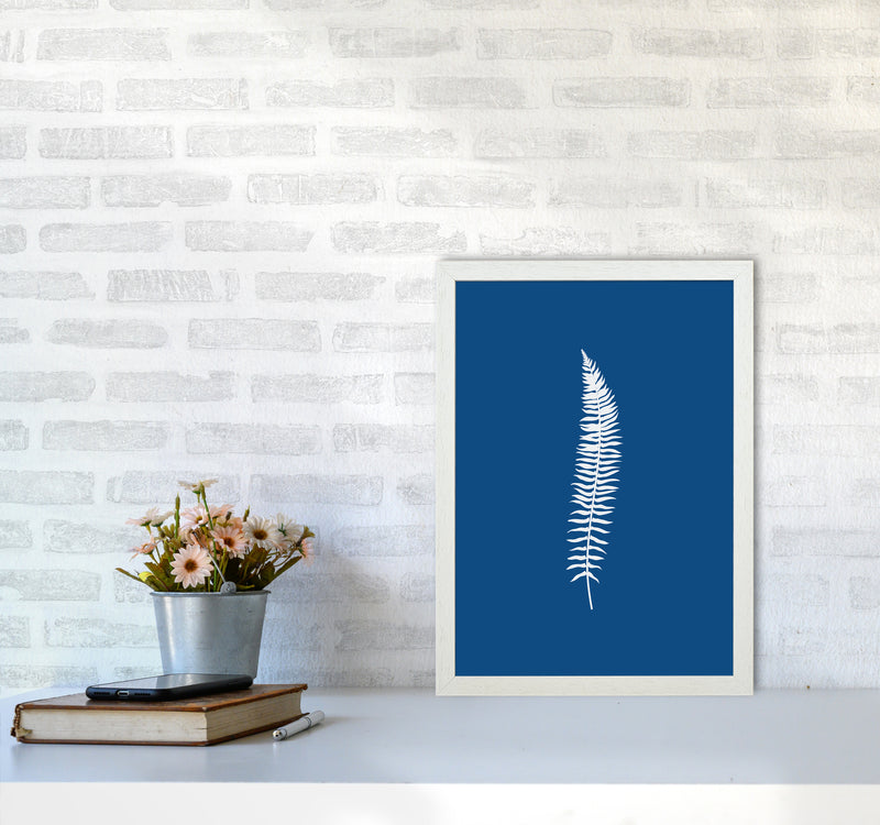 Blue Botanical I Art Print by Seven Trees Design A3 Oak Frame