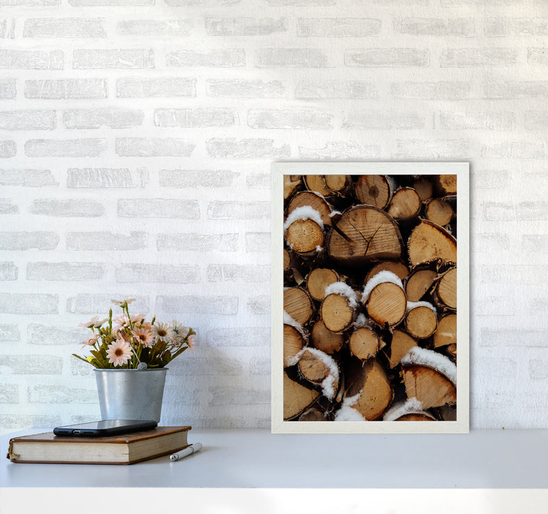 Wood Art Print by Seven Trees Design A3 Oak Frame