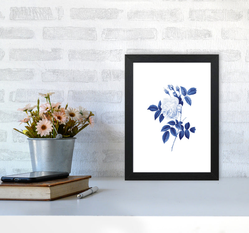 Blue botanic II Art Print by Seven Trees Design A4 White Frame