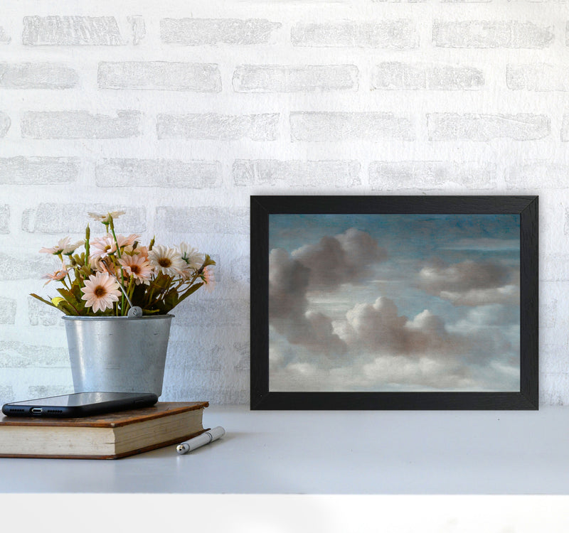 The Clouds Painting Art Print by Seven Trees Design A4 White Frame