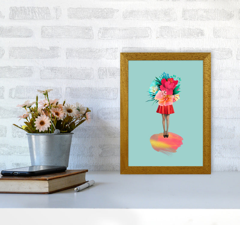 The Floral Girl Art Print by Seven Trees Design A4 Print Only