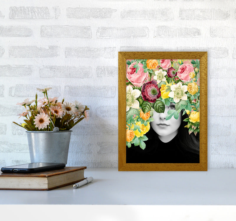 The Girl And The Flowers II Art Print by Seven Trees Design A4 Print Only
