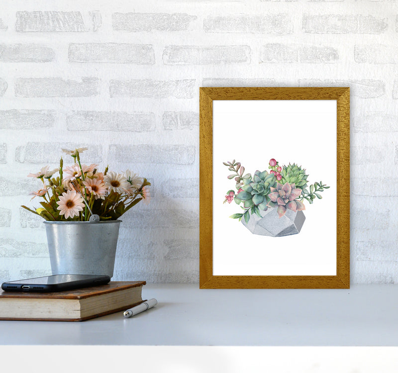 The Watercolor Succulents Art Print by Seven Trees Design A4 Print Only