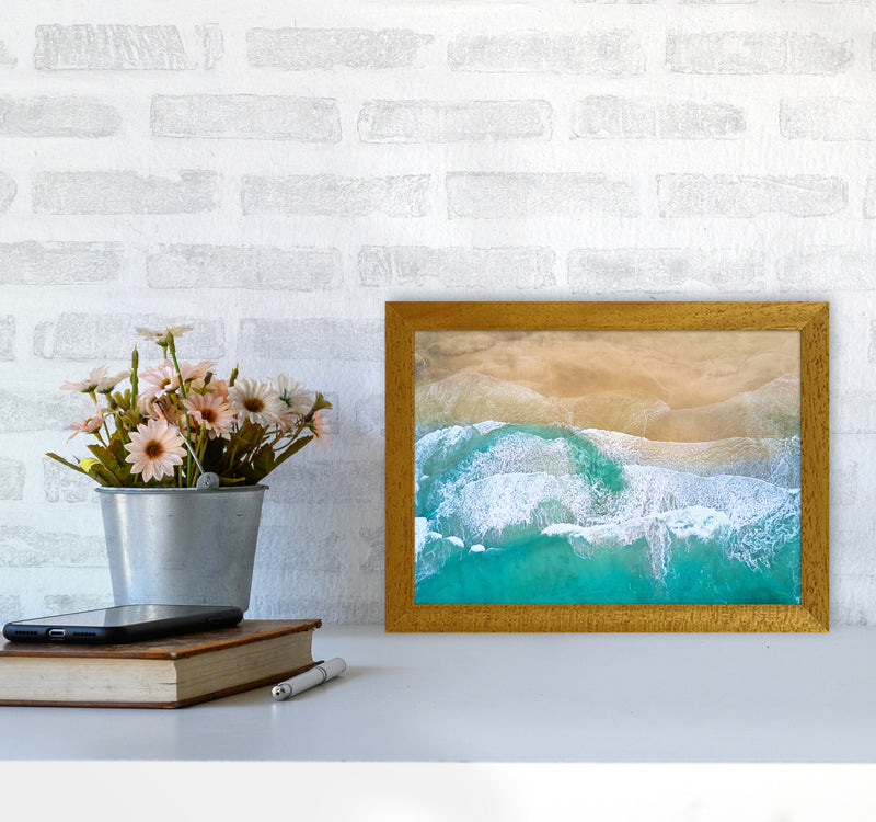 Waves From The Sky Landscape Art Print by Seven Trees Design A4 Print Only