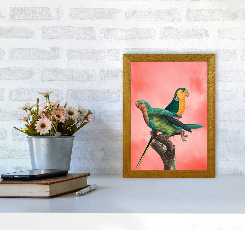 The Birds and the pink sky II Art Print by Seven Trees Design A4 Print Only