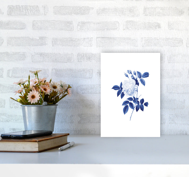 Blue botanic II Art Print by Seven Trees Design A4 Black Frame