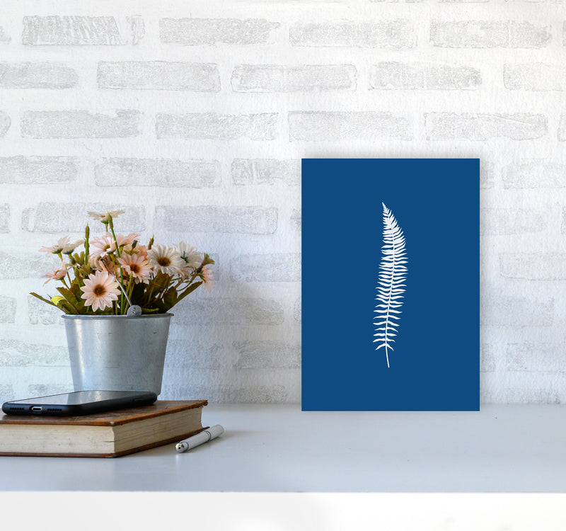 Blue Botanical I Art Print by Seven Trees Design A4 Black Frame