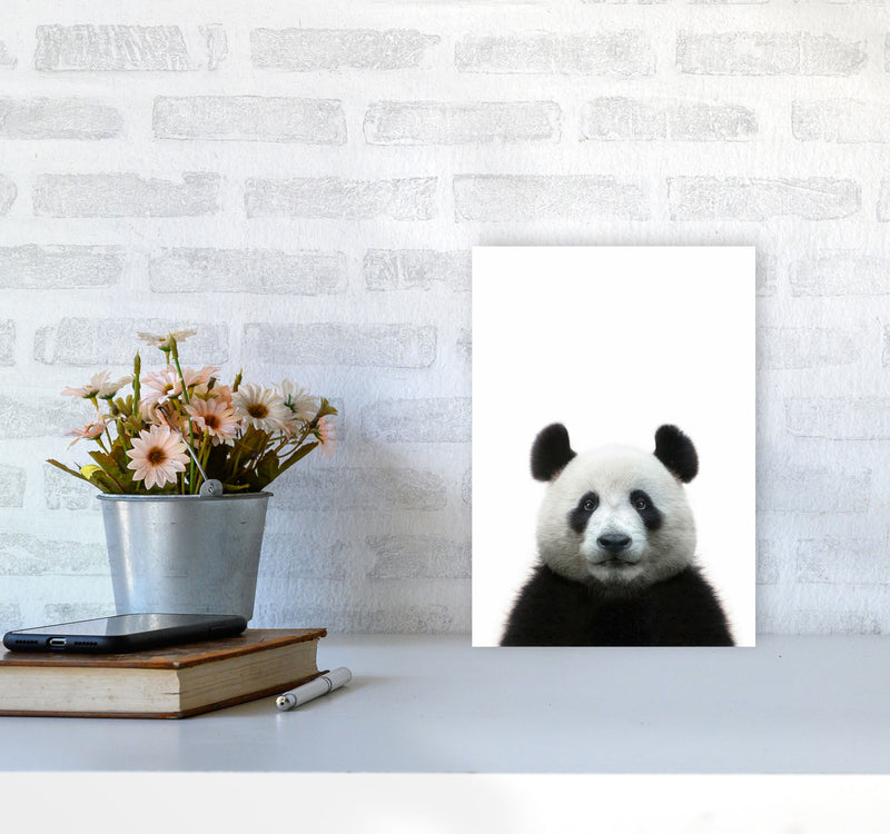 The Panda Art Print by Seven Trees Design A4 Black Frame