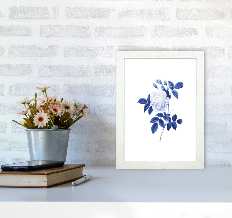 Blue botanic II Art Print by Seven Trees Design A4 Oak Frame