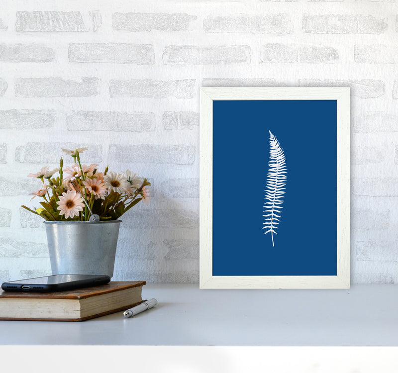Blue Botanical I Art Print by Seven Trees Design A4 Oak Frame