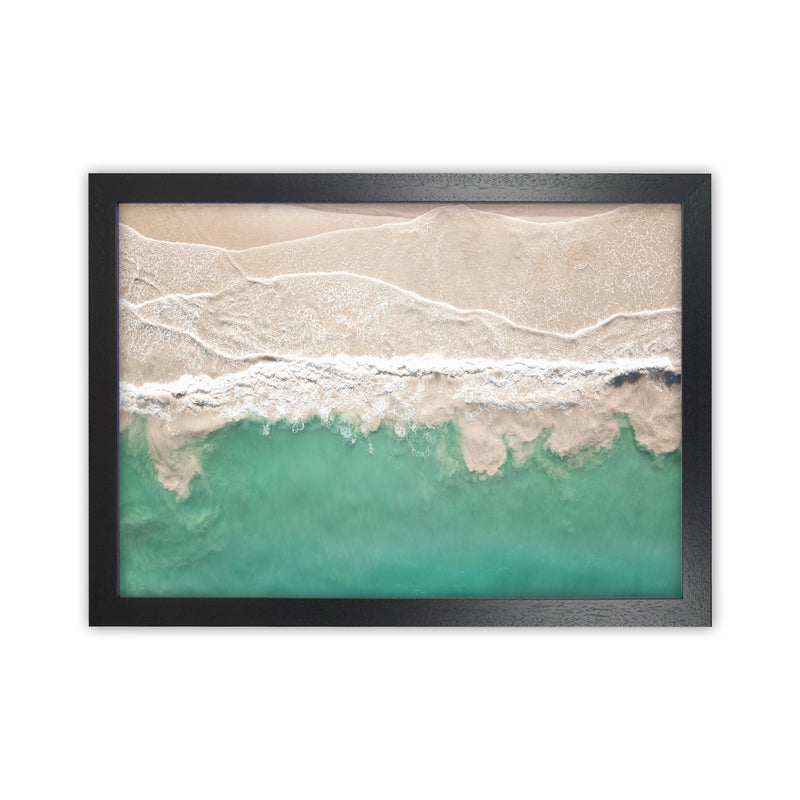 Sea From The Sky Photography Art Print by Seven Trees Design Black Grain