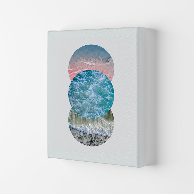 Ocean Circles Art Print by Seven Trees Design Canvas