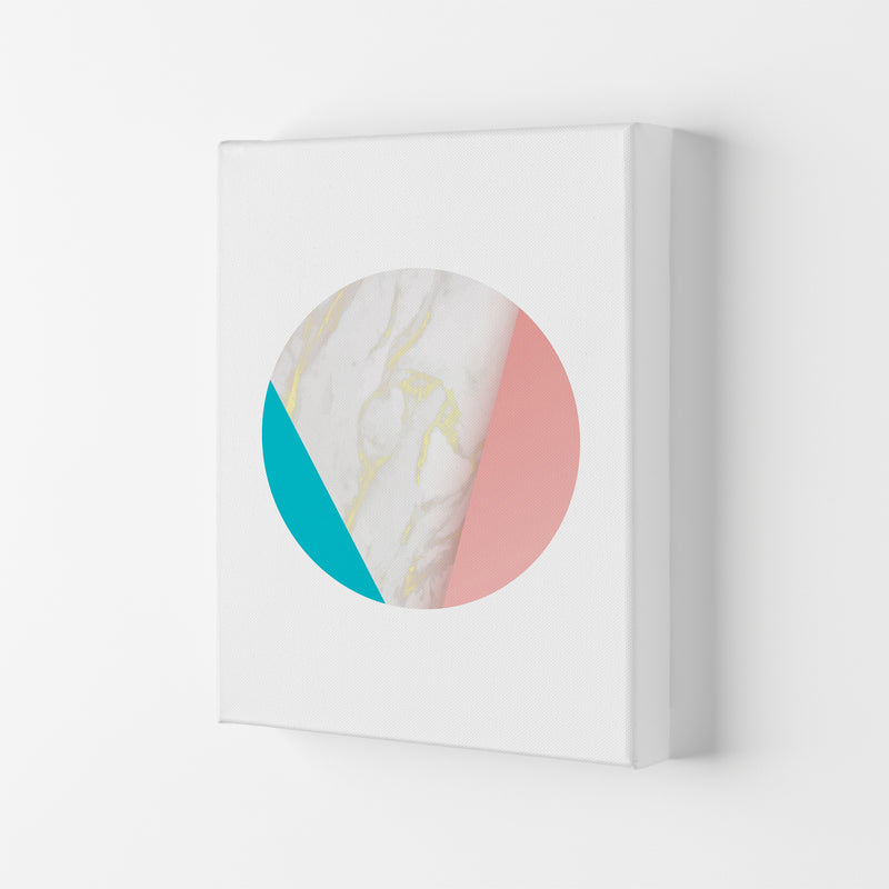 Pink Marble Circle I Abstract Art Print by Seven Trees Design Canvas
