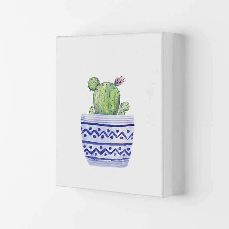 The Blue Cacti Art Print by Seven Trees Design Canvas
