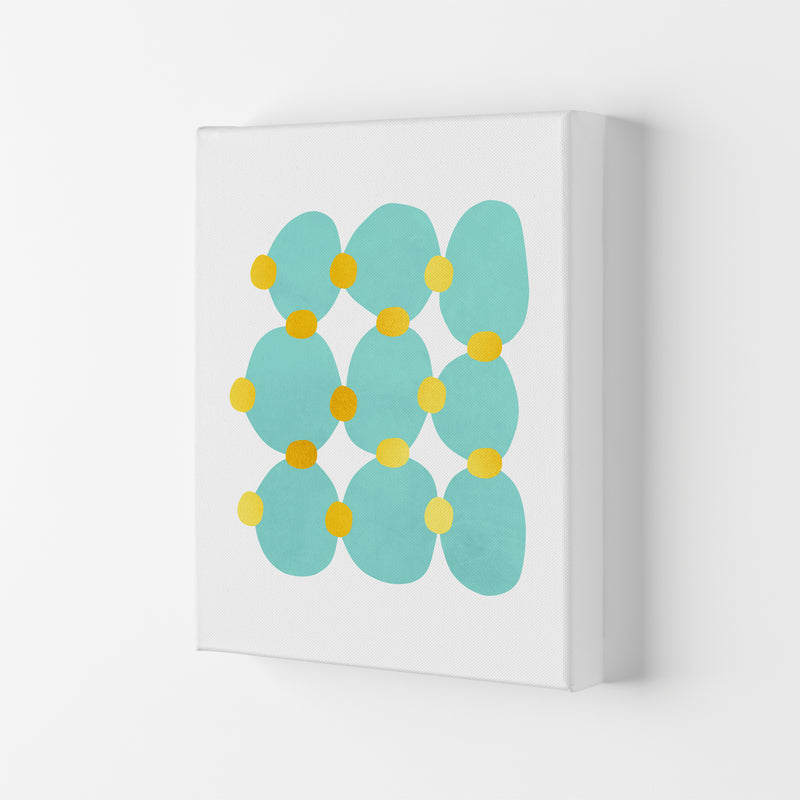 The Blue Islands Abstract Art Print by Seven Trees Design Canvas
