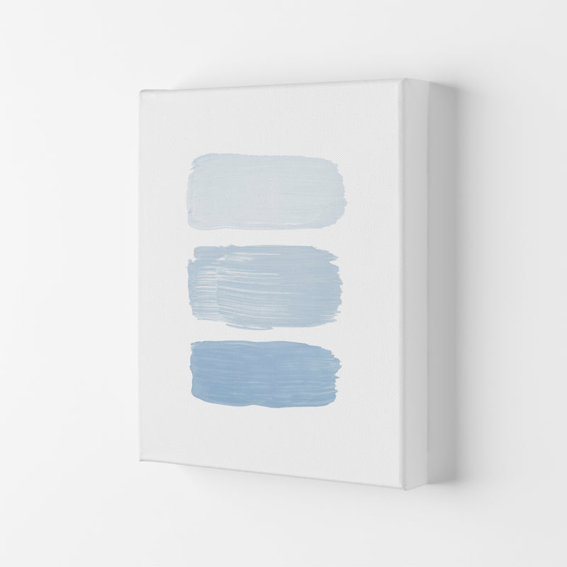 The Blue Strokes Abstract Art Print by Seven Trees Design Canvas