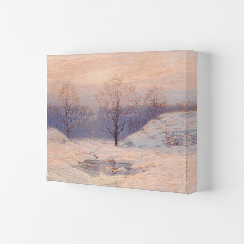 Snowy Sunset Art Print by Seven Trees Design Canvas