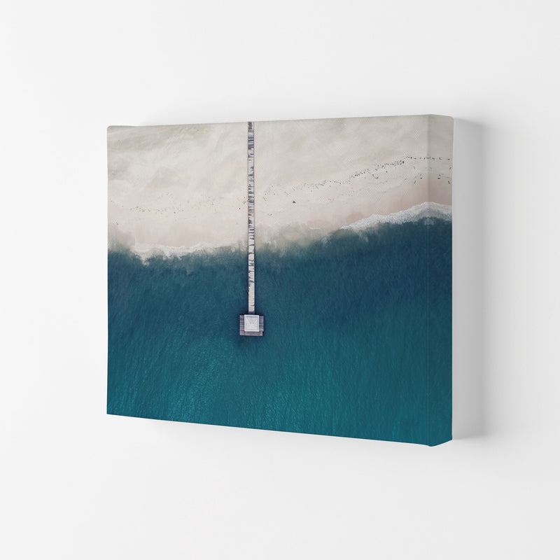 The bay from the sky Art Print by Seven Trees Design Canvas