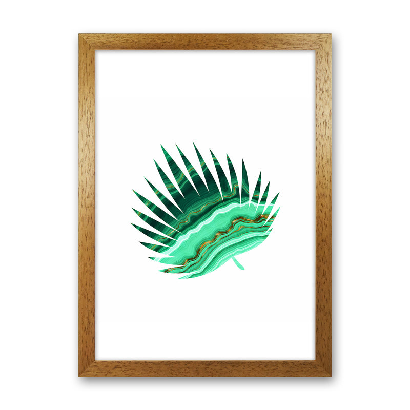 Green Marble Leaf II Art Print by Seven Trees Design Oak Grain