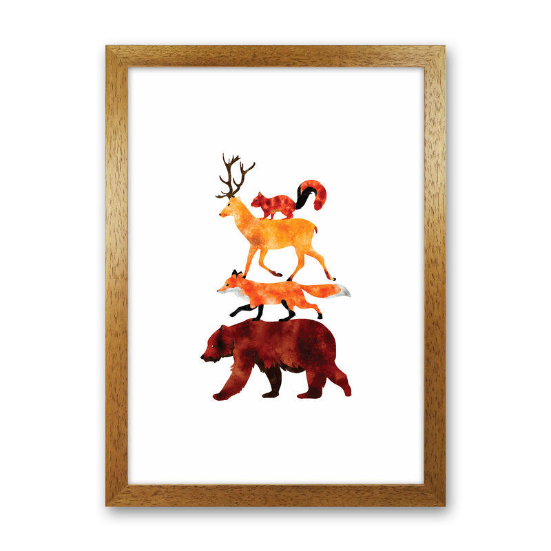 The Forest Friends Childrens Art Print by Seven Trees Design