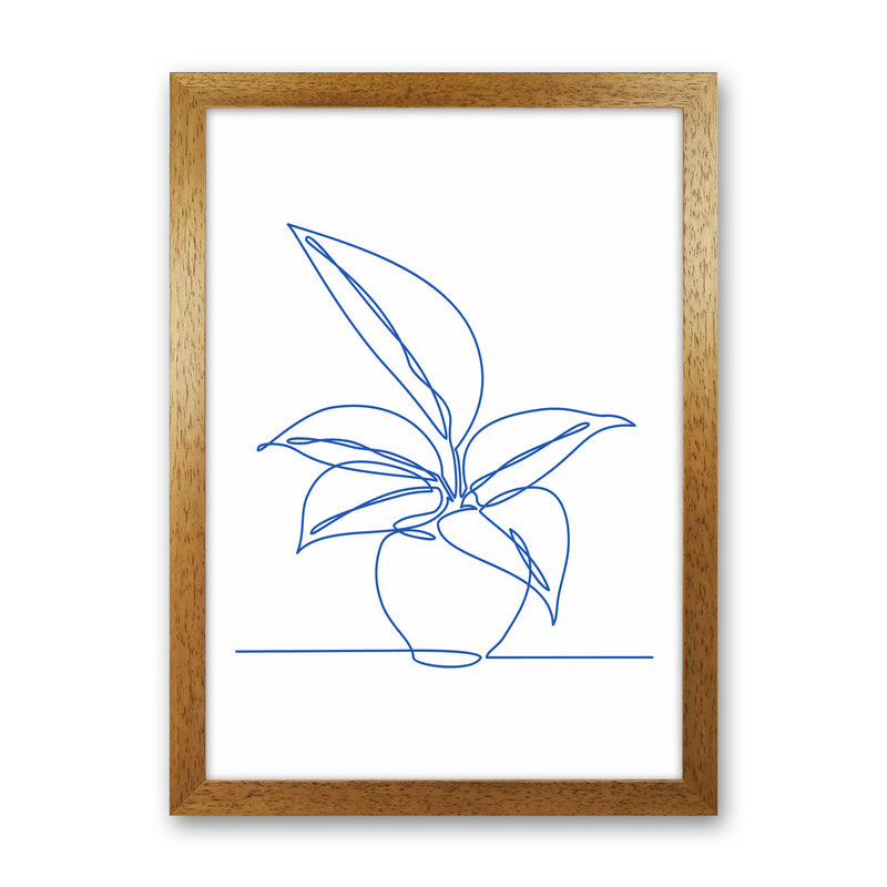 One Line Plant I Art Print by Seven Trees Design Oak Grain