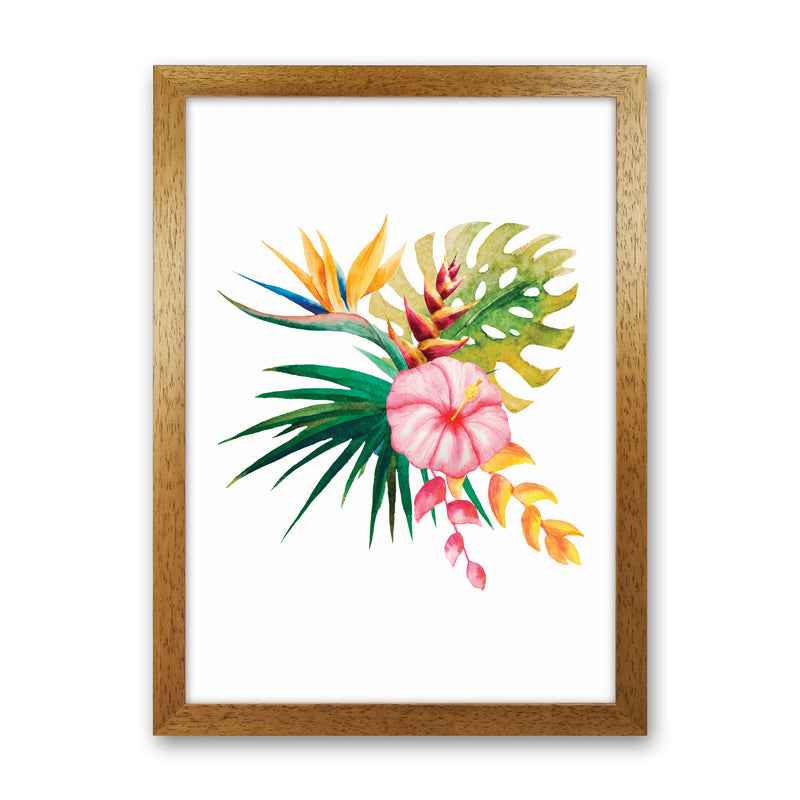 Tropical Flowers Art Print by Seven Trees Design Oak Grain