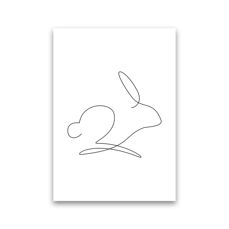 One Line Rabbit Art Print by Seven Trees Design Print Only
