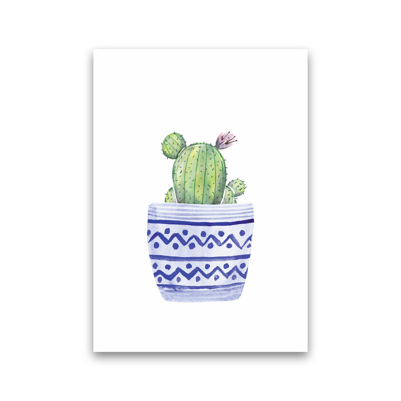 The Blue Cacti Art Print by Seven Trees Design Print Only