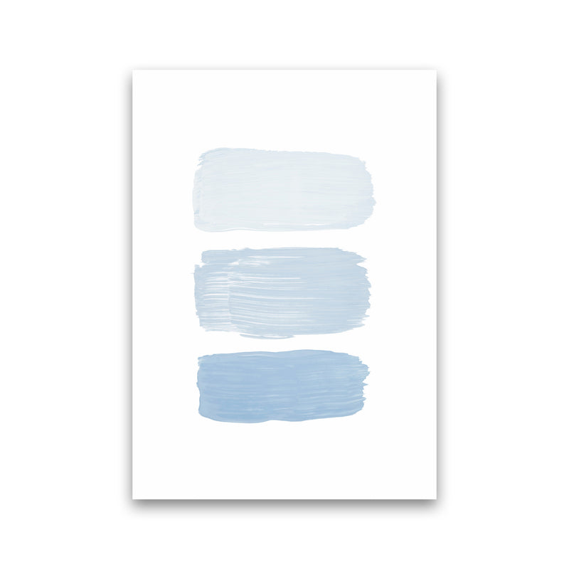 The Blue Strokes Abstract Art Print by Seven Trees Design Print Only