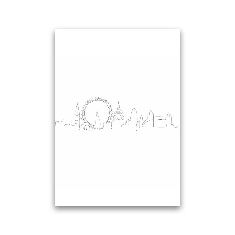 One Line London Art Print by Seven Trees Design Print Only