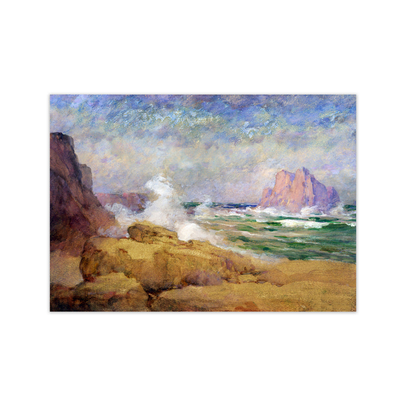The Ocean and the Bay Painting Art Print by Seven Trees Design Print Only