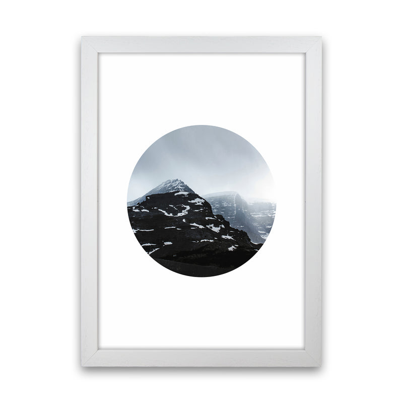 Snow Mountains Photography Art Print by Seven Trees Design White Grain