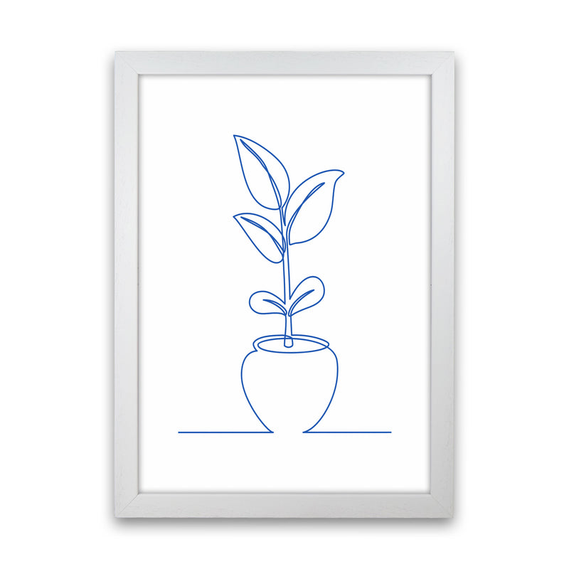 One Line Plant II Art Print by Seven Trees Design White Grain