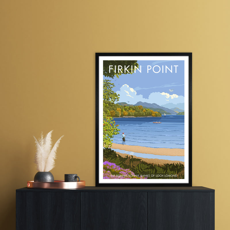 Firkin Point Art Print by Stephen Millership A1 White Frame