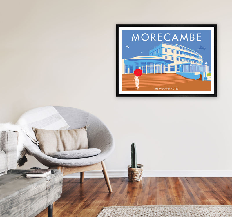 Morecambe by Stephen Millership A1 White Frame