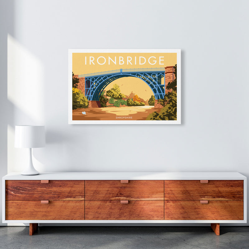The Iron Bridge Shropshire Art Print by Stephen Millership A1 Canvas