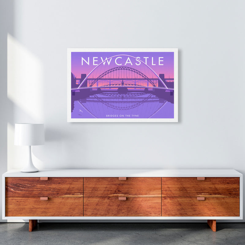 Bridges On The Tyne Newcastle Art Print by Stephen Millership A1 Canvas