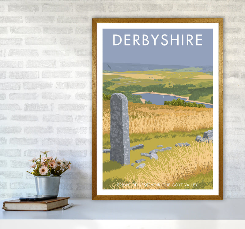 Derbyshire Errwood Travel Art Print By Stephen Millership A1 Print Only
