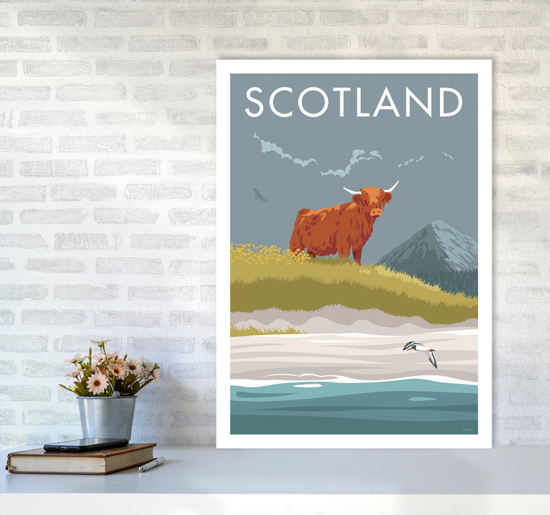 Scotland Angus Travel Art Print By Stephen Millership A1 Black Frame