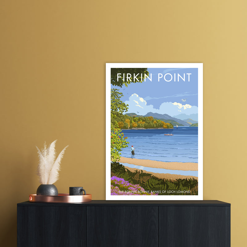 Firkin Point Art Print by Stephen Millership A1 Black Frame