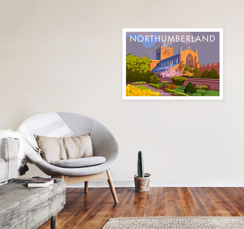 Northumberland by Stephen Millership A1 Black Frame