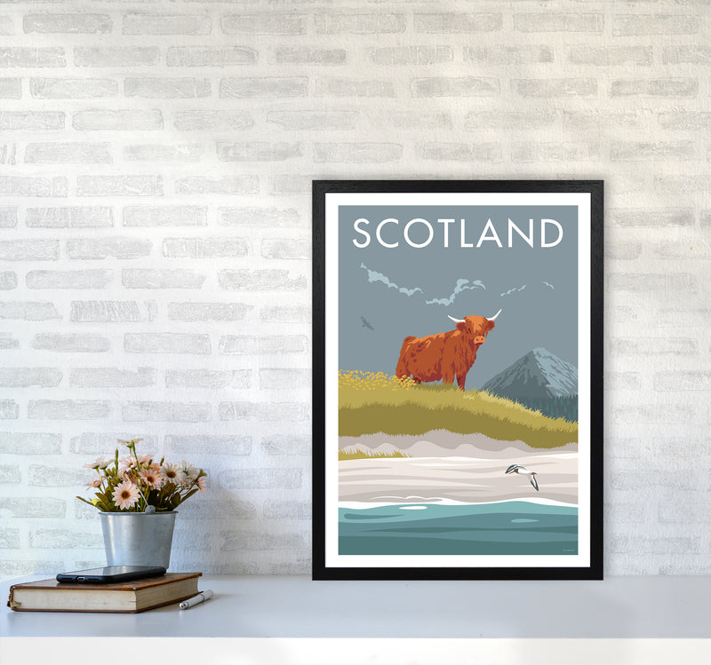 Scotland Angus Travel Art Print By Stephen Millership A2 White Frame