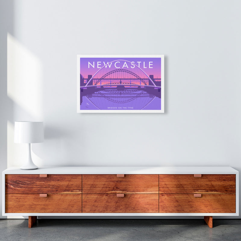 Bridges On The Tyne Newcastle Art Print by Stephen Millership A2 Canvas