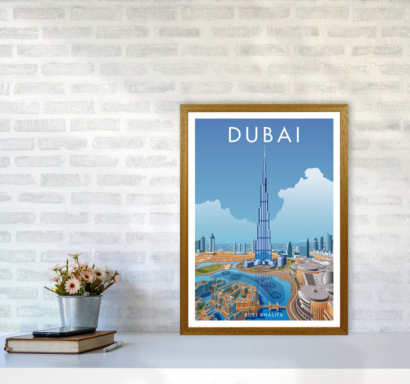 Dubai Travel Art Print By Stephen Millership A2 Print Only