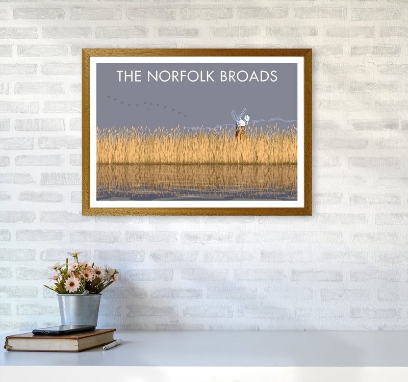 Norfolk Broads Travel Art Print By Stephen Millership A2 Print Only