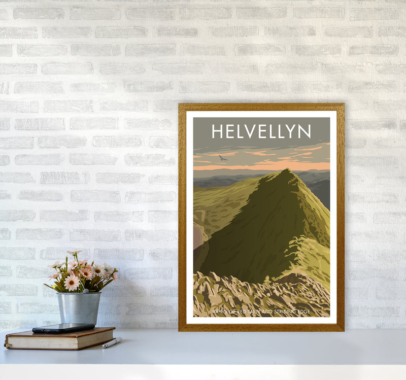 The Lakes Helvellyn Travel Art Print By Stephen Millership A2 Print Only